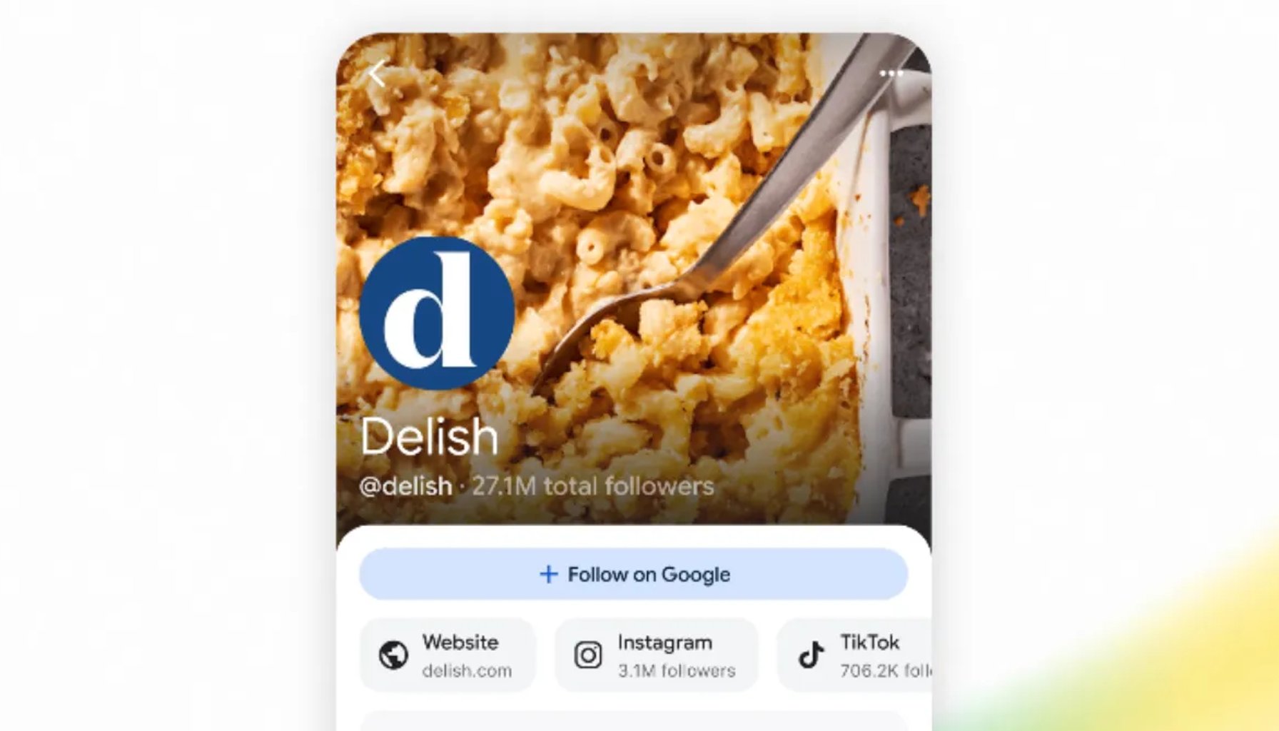 Nuevo perfil de Google Discover